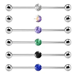 ASTM F136 Titanium External Thread Cartilage and Industrial Barbell Body Piercing Jewelry