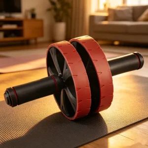 Ab Roller Wheel Abdominal Exercise with Knee Pad Core Workout No Noise Easy to Assembling for Men Women Home Gym Equipment