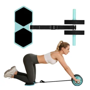 Ab Wheel Roller Set with Resistance Bands and Knee Mat for Core Training