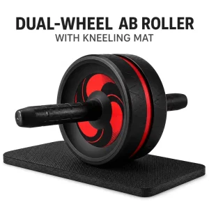 Ab Wheel Roller with Knee Mat for Core Strength Training