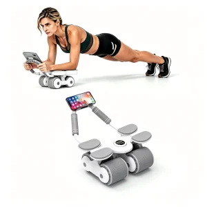 Abdominal Wheel with Phone Holder for Home Gym Core Training