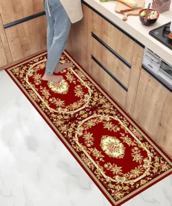 Absorbent 3D Printed Non-Slip Kitchen Floor Rug Door Mat