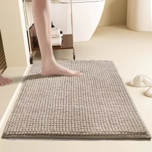 Absorbent Doormat Anti-Slip Bathroom Mat Household Toilet Floor Mat Washroom Rug Bathroom Absorbent Foot Mat