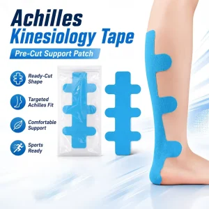 Achilles Tendon Support Precut Breathable Kinesiology Tape for Sports Training Muscle Stability Ankle Heel Protection
