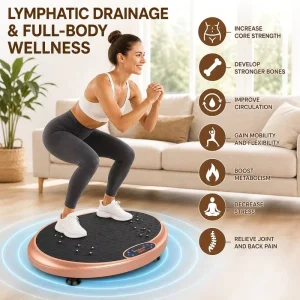 Acupressure Massage Remote Control Vertical 2-in-1 Vibration Platform Exercise Machine
