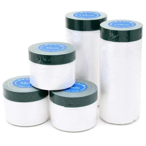Adhesive Drop Automotive Furniture Protection Floor Covering DIY Painting Protector Paint Pre Taped Heat Resistant Soft HDPE