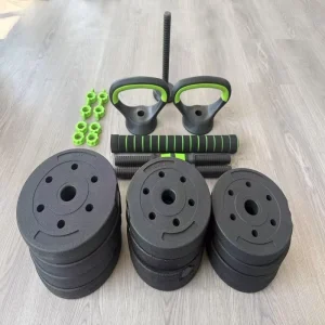 Adhesive PVC Dumbbell Free Combination Disassembly Household Fitness Equipment Barbell