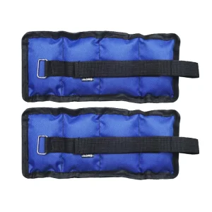 Adjustable 1-6kg Square Ankle & Wrist Weights with Zipper Closure Soft Padded Straps for Unisex Strength Training