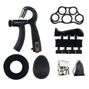 Adjustable 10-60 kg Wrist and Finger Exercise Hand Grip Strengthener Set
