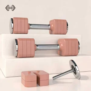 Adjustable 10 kg Cast Iron Dumbbell Set for Women, Free Weights, Strength Training