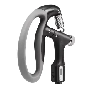 Adjustable 100kg Grip Strength Trainer with Counter, Finger Wrist Arm Exercise, Lightweight Rubber