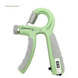 Adjustable 100kg Stainless Steel Mechanical Spring Hand Grip Strengthener with Counter for Forearm and Finger Training