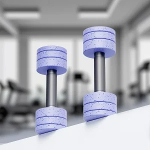 Adjustable 10kg Stainless Steel and Silicone Dumbbells for Home Gym