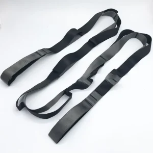 Adjustable 12-Loop Non-Elastic Stretch Band, 2.4 m Pilates Yoga Strap