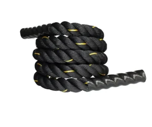 Adjustable 12kg Polyester and Nylon Fitness Battle Rope for Core Strength Training and MMA