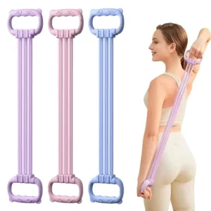Adjustable 15 90Lbs 6 Ropes PP Material High Elastic Force Resistance Bands Pilates Strap Removable Yoga Stretching Gym Exercise
