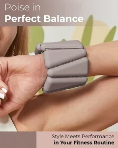 Adjustable 2lb Pair Wrist and Ankle Weights for Yoga and Pilates
