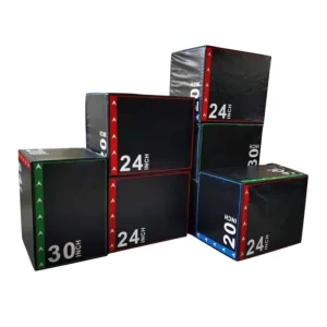 Adjustable 3-in-1 Soft Plyometric Jump Box for Indoor Fitness