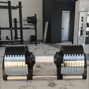 Adjustable 32KG 36KG Commercial Gym Fitness Equipment Electroplating Iron Dumbbell Set Weights 20KG to 45KG