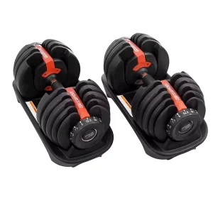 Adjustable 40 kg/90 lb Dumbbell, Quick Weight Adjustment, Space-Saving, CrossFit
