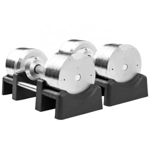 Adjustable 41.5kg Electroplated Steel Plate Dumbbell Set 1.5kg Increment Free Weight Gym Equipment for Home Strength Training