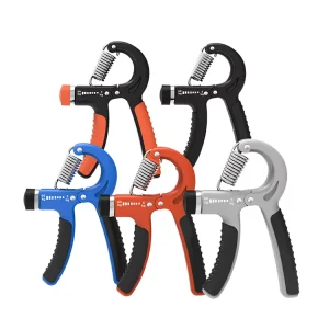 Adjustable 5-60kg Hand Grip Strengthener Manual Non-slip TPR Wrist Forearm Strength Trainer Spring Steel Hand Gripper