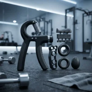 Adjustable 5-Piece Hand Grip Strengthener Set Finger Forearm Trainer Stainless Steel Exerciser for Men Women Fitness