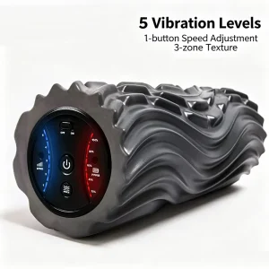 Adjustable 5 Speed Electric Corrugated Foam Roller Massage Stick for Yoga Fitness