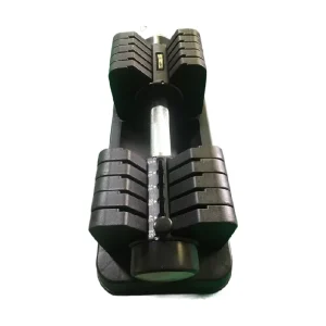 Adjustable 55 lb Hex Dumbbell Set, 25 kg, Rubber and Cast Iron