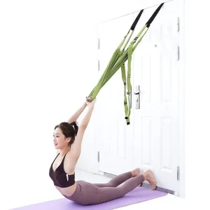 Adjustable Aerial Yoga Strap Hammock Swing with Tension Straps and Yoga Ropes
