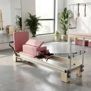 Adjustable Aluminum Full-Track Pilates Reformer Machine with Maple Wood CE ISO
