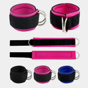 Adjustable Ankle Pulling Straps for Weight Lifting and Gym Fitness