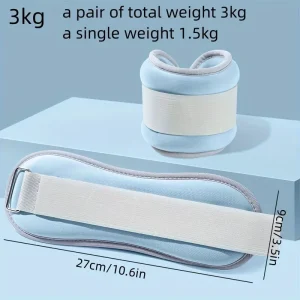Adjustable Ankle & Wrist Weights with Iron Sand Filling and Waterproof Diving Cloth Fabric