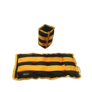 Adjustable Ankle and Wrist Weights with Dual Metal Buckle Straps, Pair, for Strength Training