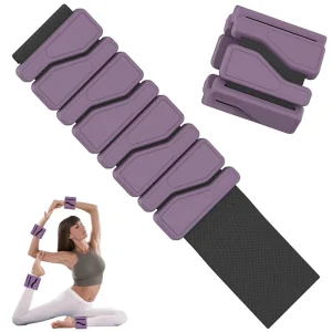 Adjustable Ankle and Wrist Weights with Sandbag Cuffs for Running and Swimming