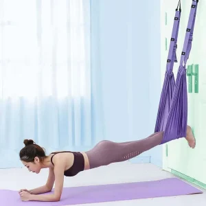 Adjustable Anti Gravity Aerial Yoga Hammock Strap Gym Stretching Belts for Inversion Flexibility Tension Straps & Yoga Ropes