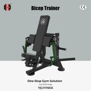 Adjustable Arm Curl Unit With Split Elbow Cushions Front Seat Weight Peg and Stable Frame for Sports Center Equipment
