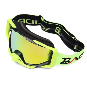 Adjustable Belt Motorcycle Goggles with Dust Prevention, Cylindrical Lens for Cycling and Outdoor Sports