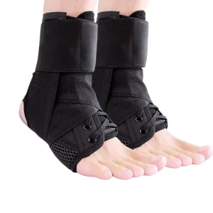 Adjustable Breathable Dual-Strap Compression Ankle Support Brace Stabilizer