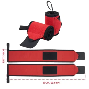 Adjustable Breathable Heavy-Duty Weightlifting Wrist Wraps and Gym Straps, OEM