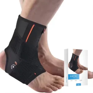 Adjustable Breathable Open-Heel Ankle Brace Sleeve for Sports Injury Support