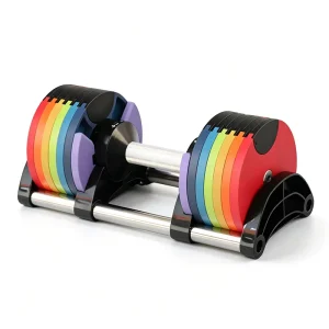 Adjustable Cast Iron Dumbbell Set, 2-40 kg, 2 kg Increments, Anti-Slip, for Home Gym Strength Training