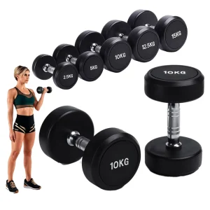 Adjustable Cast Iron Dumbbell Set for Home Gym Strength Training