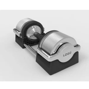 Adjustable Cast Iron Dumbbells, 32 kg/80 lb, Electroplated, Unisex