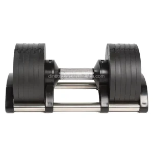 Adjustable Cast Iron and Steel Dumbbell Set 1KG Increments 36KG Maximum Weight Non-Slip Design for Home Fitness