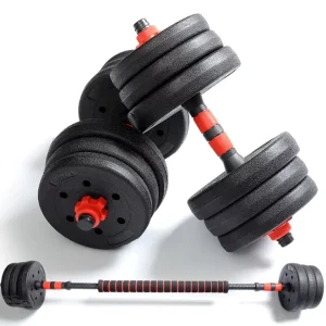 Adjustable Cement Dumbbell Set, Multiweight, Anti-Slip Handle, Women’s Full-Body Workouts