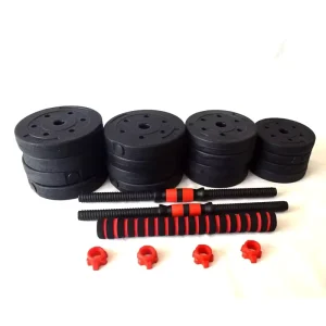 Adjustable Cement Dumbbell Set and Barbell, 10 kg, 15 kg, 20 kg, 25 kg, 30 kg, 40 kg