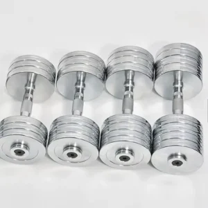Adjustable Chromed Dumbbell Set Weight Lifting Dumbbell Plating Dumbbell Set