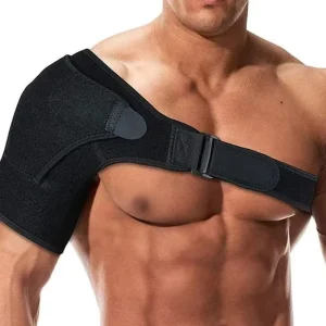 Adjustable Compression Shoulder Support Brace for Sports and Pain Relief