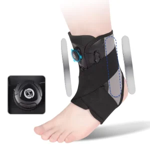 Adjustable Dial Compression Ankle Support for Running, Football and Basketball